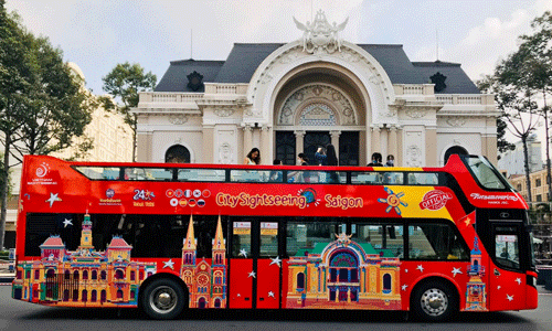 Cho thuê Xe Buýt 2 tầng tham quan vòng quanh thành phố Hồ Chí Minh